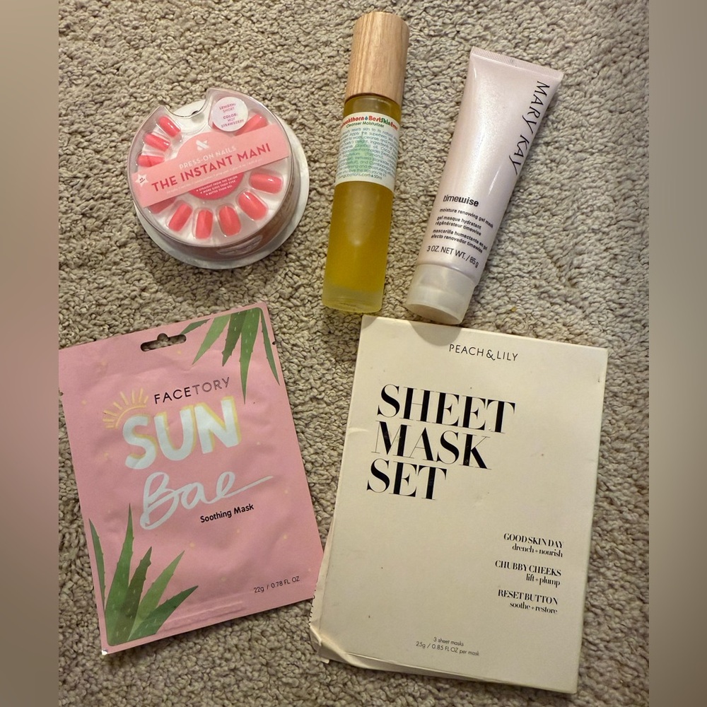 Mary Kay Timewise Gel, Seabuckthorn Best Skin Ever, Olive & June Press On, Masks